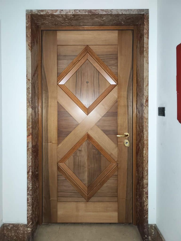 porta blindata in legno