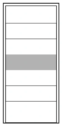 Pannello pantografato INSERT 01 in alluminio per porta blindata Ariete