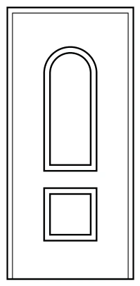 Pannello pantografato MARSIGLIA in PVC per porta blindata Ariete
