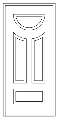 Pannello pantografato ME10S in alluminio per porta blindata Ariete