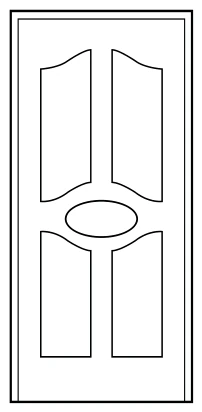 Pannello pantografato ME15S in alluminio per porta blindata Ariete