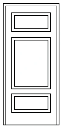 Pannello pantografato MSP2 in legno per porta blindata Ariete