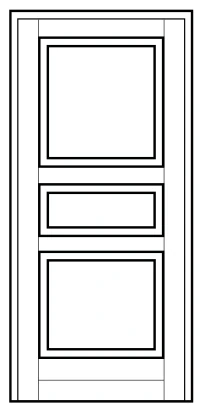 Pannello pantografato PA01 in legno per porta blindata Ariete