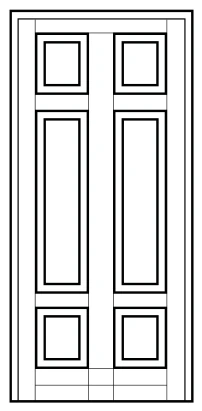 Pannello pantografato PA02 in legno per porta blindata Ariete