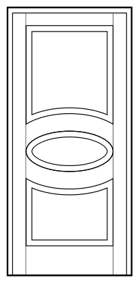 Pannello pantografato PA03 in legno per porta blindata Ariete