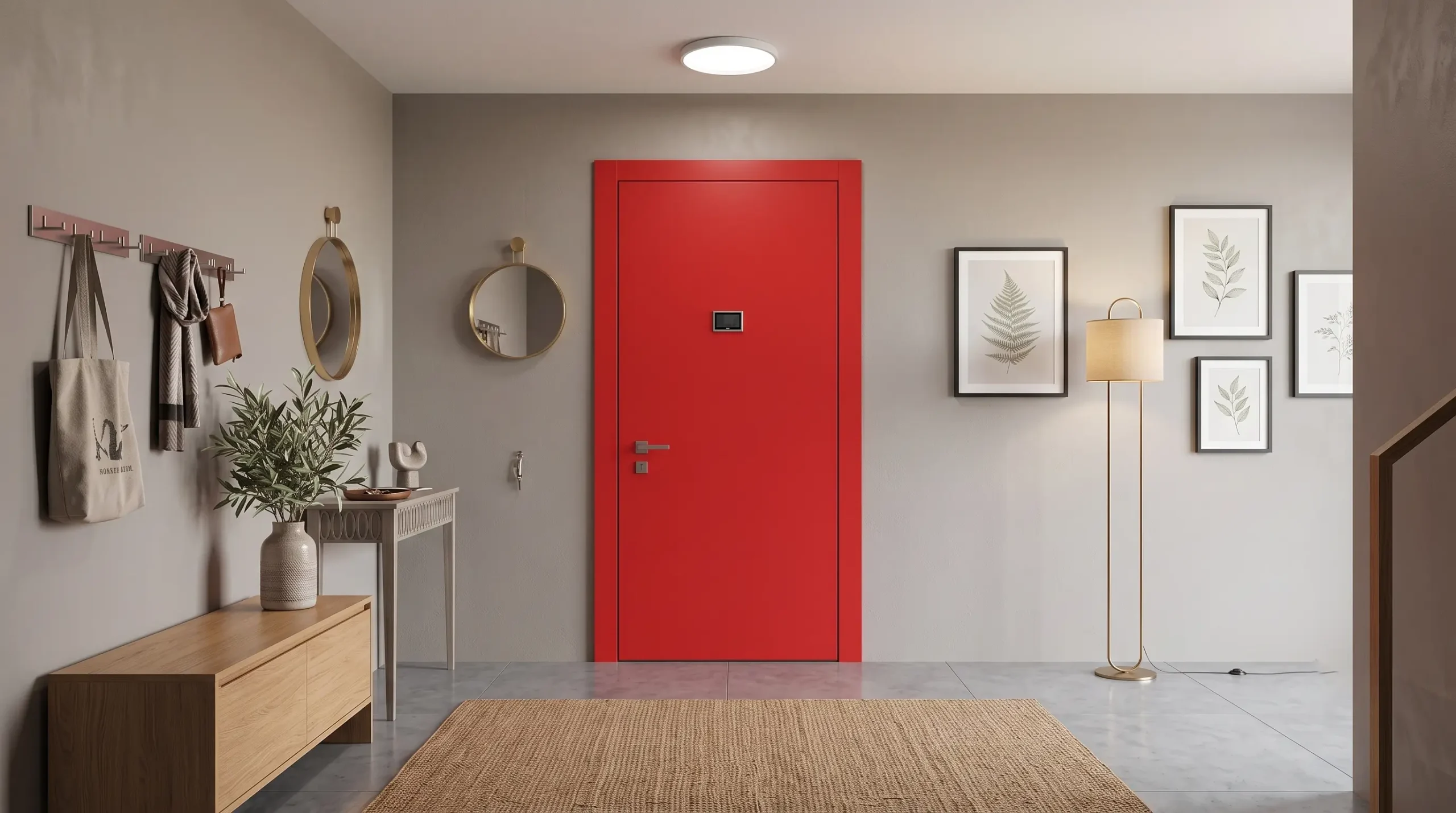 Pannelli laccati per porte blindate nelle tinte RAL, Linea Laccati Ariete