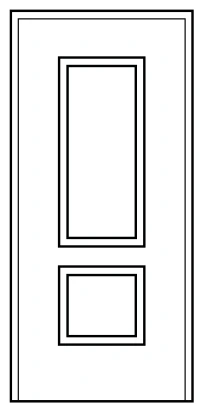 Pannello pantografato VENEZIA in PVC per porta blindata Ariete